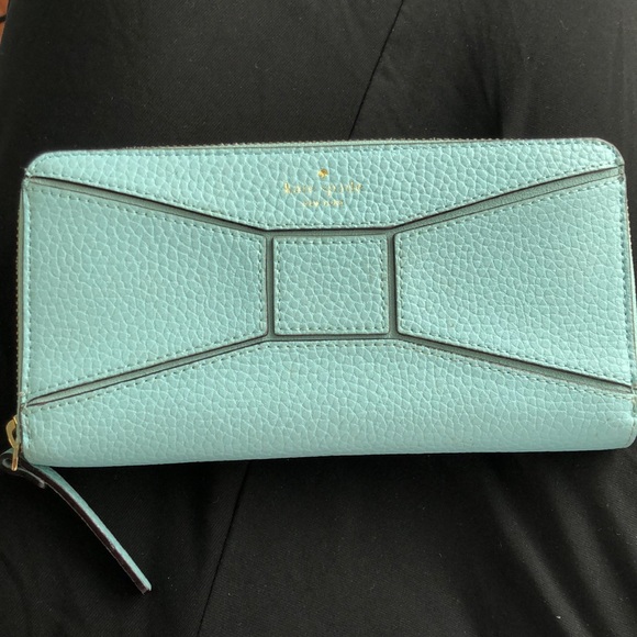 kate spade Handbags - Kate Spade ♠️ Blue leather wallet